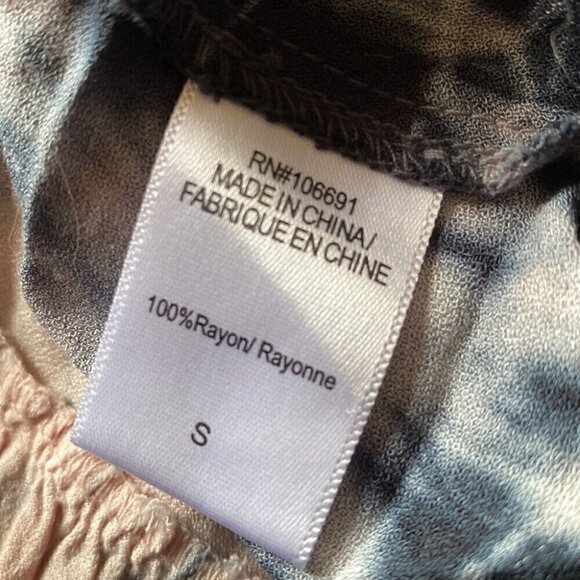 YFB Tie-Dye Faux Wrap Maxi Dress Dark Cottagecore Boho Chic Flowy Fall Small - Picture 10 of 11